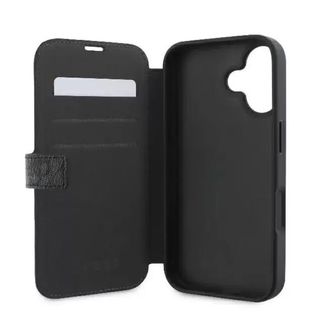 Guess 4G Metal Logo iPhone 16 Case - Black 13