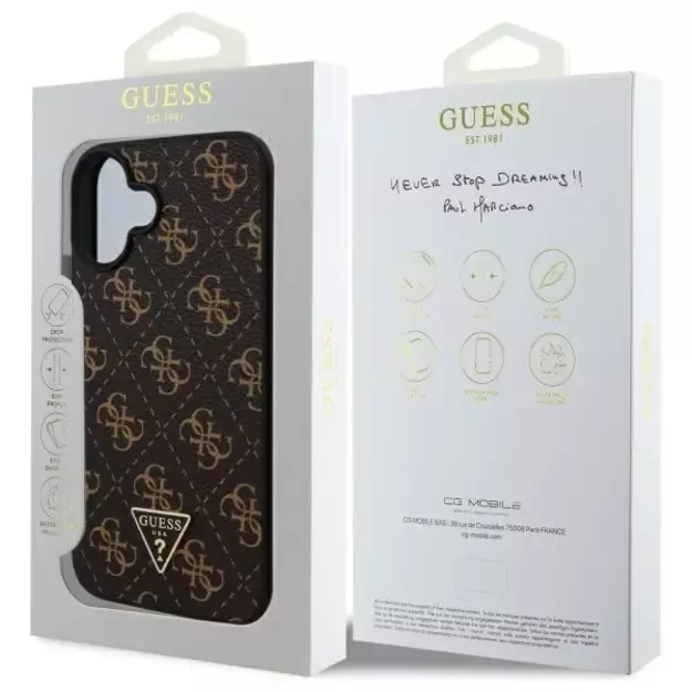 Guess New 4G Triangle Case for iPhone 16 Plus - Black 14