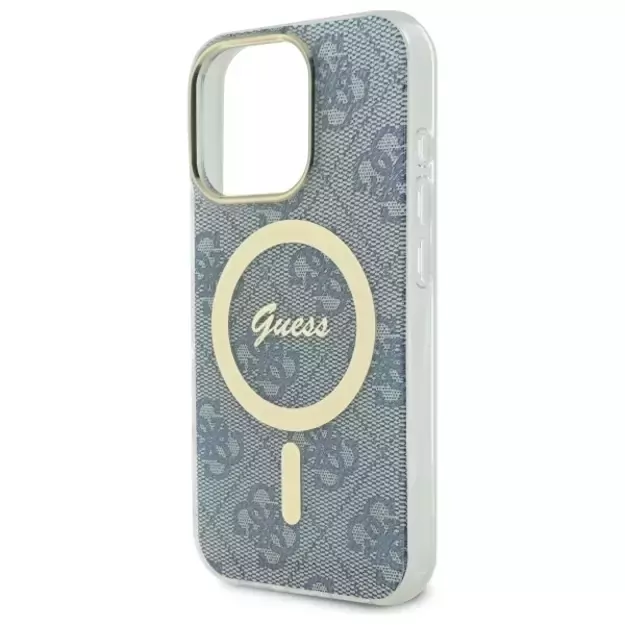 Guess IML 4G MagSafe iPhone 16 Pro Case - Blue 11