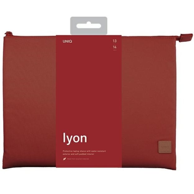 Uniq Lyon Waterproof RPET case for a 14&quot  laptop - red 2