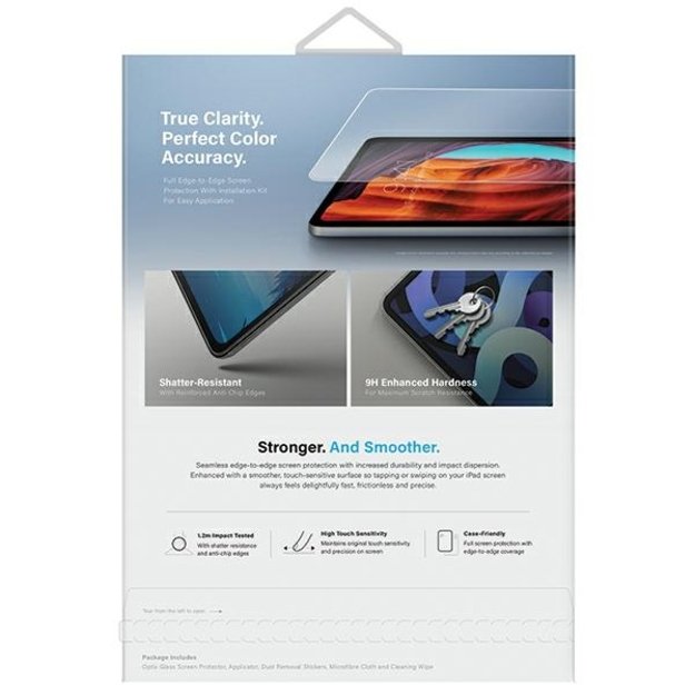 Uniq Optix Clear tempered glass with applicator for iPad Pro 11&quot  2024 6