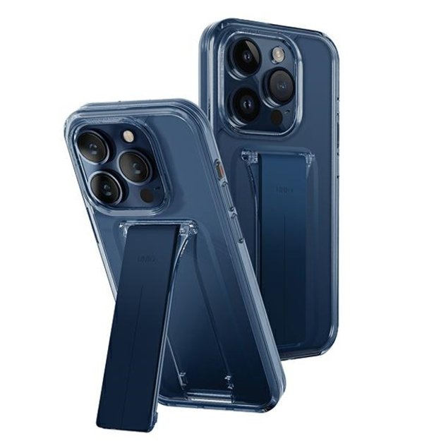 Uniq case Heldro Mount with Stand iPhone 15 Pro Max 6.7&quot  blue/ultamarine deep blue