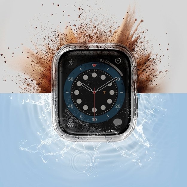 Uniq Nautic Apple Watch Series 7/8/9 41mm Case Transparent/Dove Clear 3