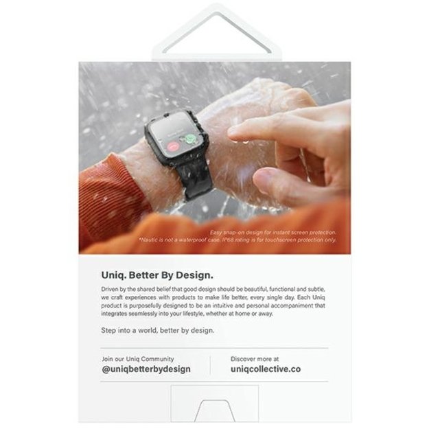 Uniq Nautic Apple Watch Series 7/8/9 41mm Case Transparent/Dove Clear 6