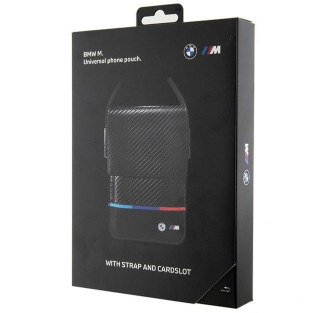 BMW Carbon Tricolor Line Wallet Bag - Black 5