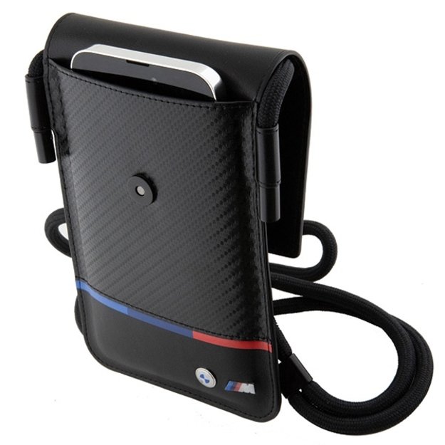BMW Carbon Tricolor Line Wallet Bag - Black 4