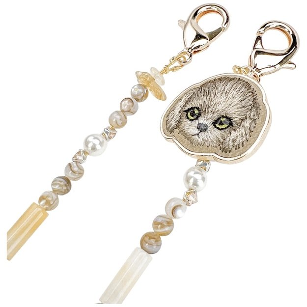 Nimmy Magnetic Handstrap Bag Charm - Brown 3