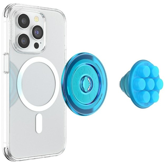 Popsockets Translucent FG-Popper MagSafe Phone Holder and Stand - Blue 5