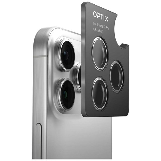 Uniq Optix Aluminum Camera Lens Protector for iPhone 17 with Applicator - Black 1