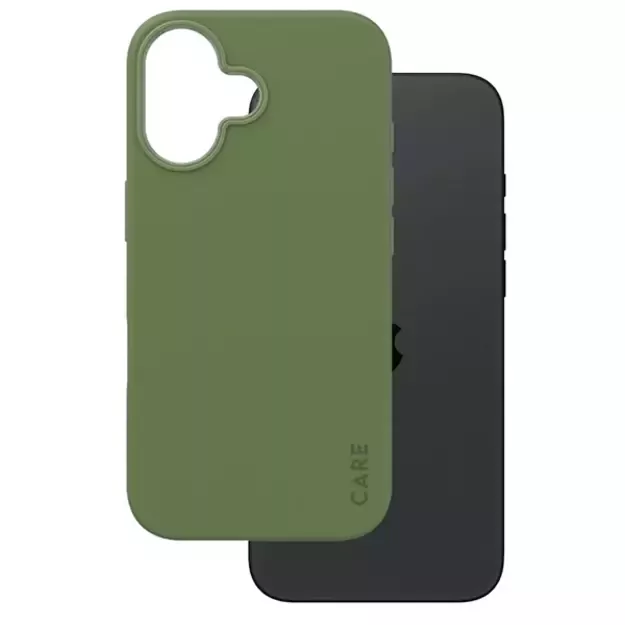 CARE by PanzerGlass Fashion Case iPhone 16 6.1&quot  green/green MagSafe 1385 1