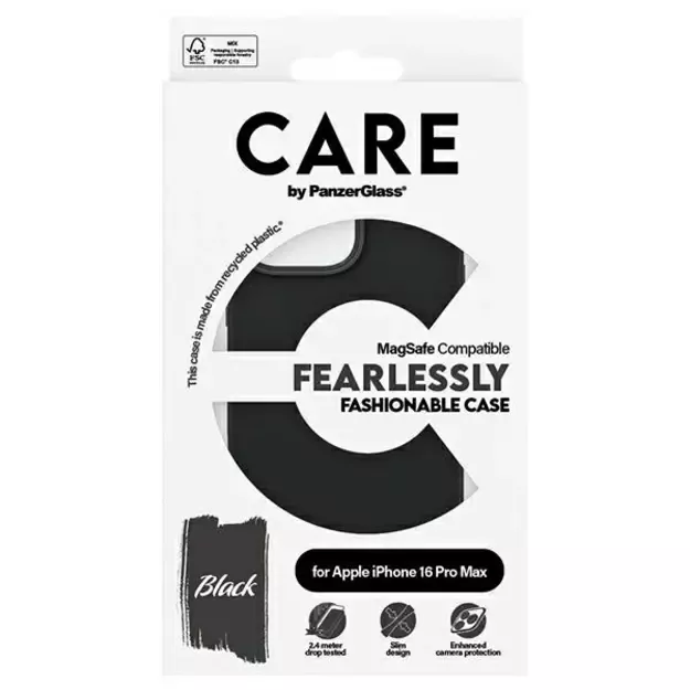 CARE by PanzerGlass Fashion Case iPhone 16 Pro Max 6.9&quot  black/black MagSafe 1380 3