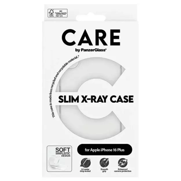 CARE by PanzerGlass X-Ray Soft Basic Case iPhone 16 Plus 6.7&quot  transparent 1443 3