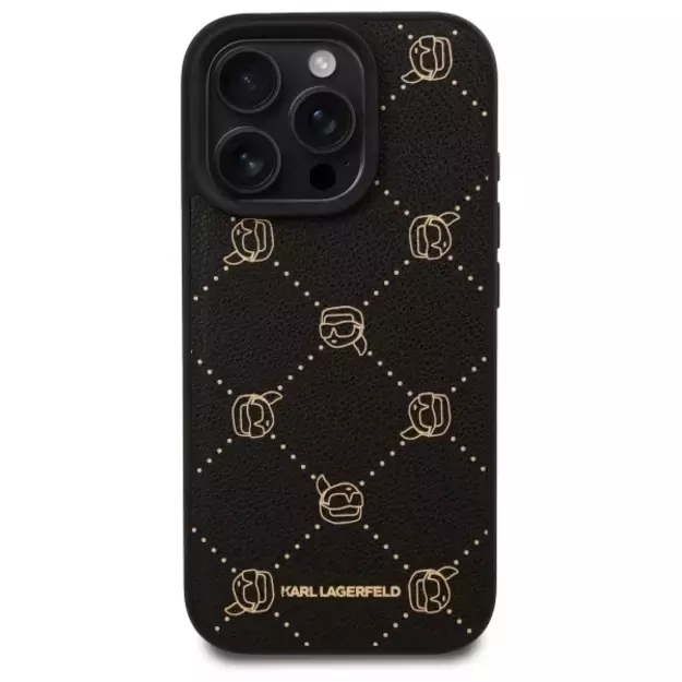 Karl Lagerfeld Magsafe Karl Head Case for iPhone 16 Pro Max - Black 2