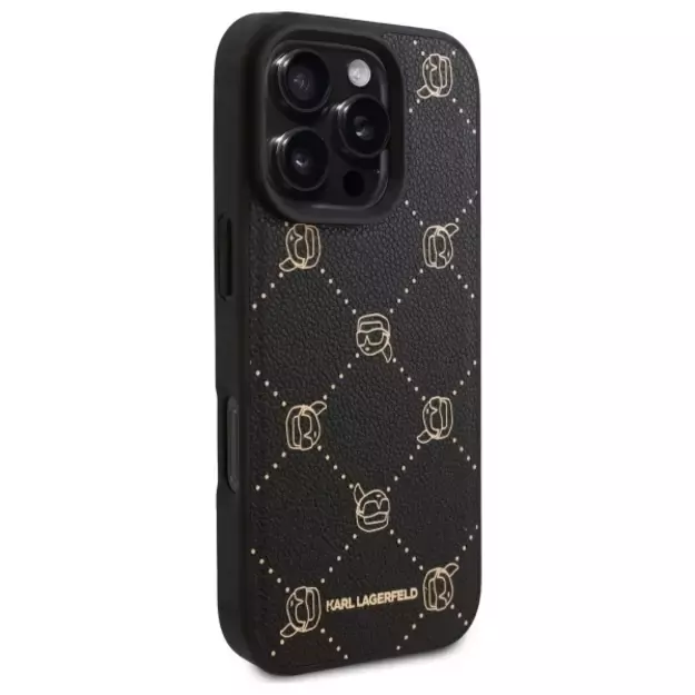 Karl Lagerfeld Magsafe Karl Head Case for iPhone 16 Pro Max - Black 3
