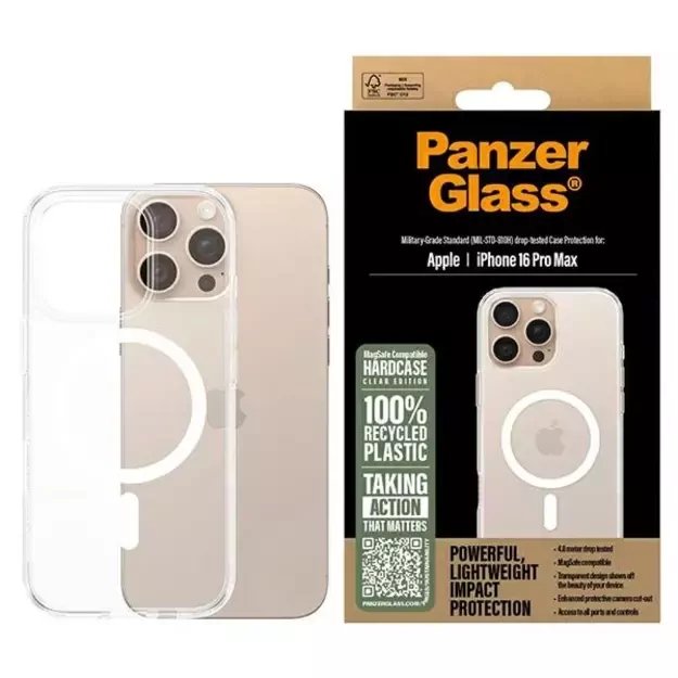 PanzerGlass HardCase iPhone 16 Pro Max 6.9&quot  white MagSafe 1294