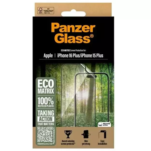 PanzerGlass MATRIX Screen Protector iPhone 16 Plus 6.7&quot  Ultra-Wide Fit 2871 3
