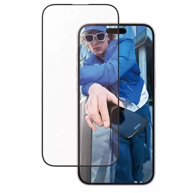 PanzerGlass Screen Protector Aluminum Frame iPhone 16 Plus 6.7&quot  Ultra-Wide Fit 2851 1