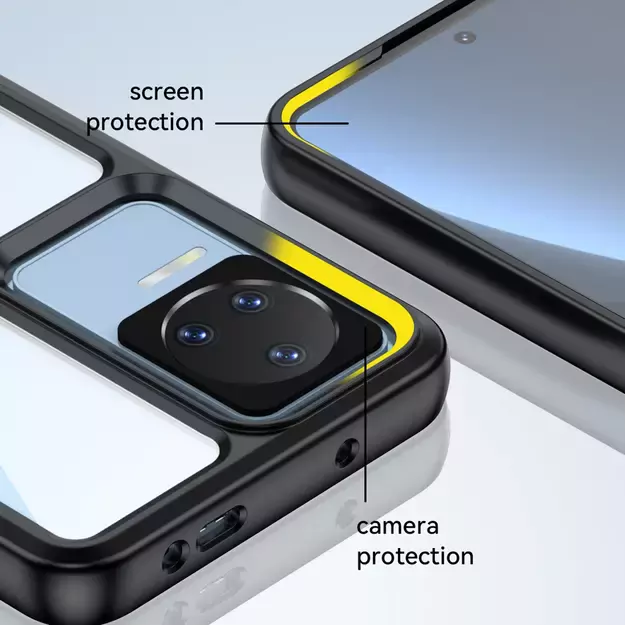 Outer Space Case for Xiaomi Poco F4 5G cover with a flexible frame black 9