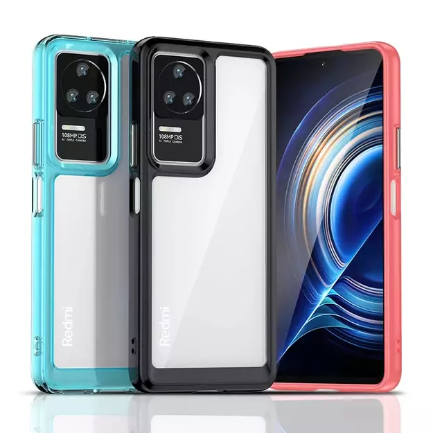 Outer Space Case for Xiaomi Poco F4 5G cover with a flexible frame black 1