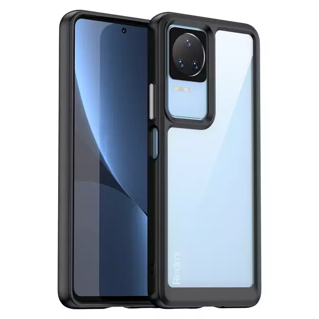 Outer Space Case for Xiaomi Poco F4 5G cover with a flexible frame black 10