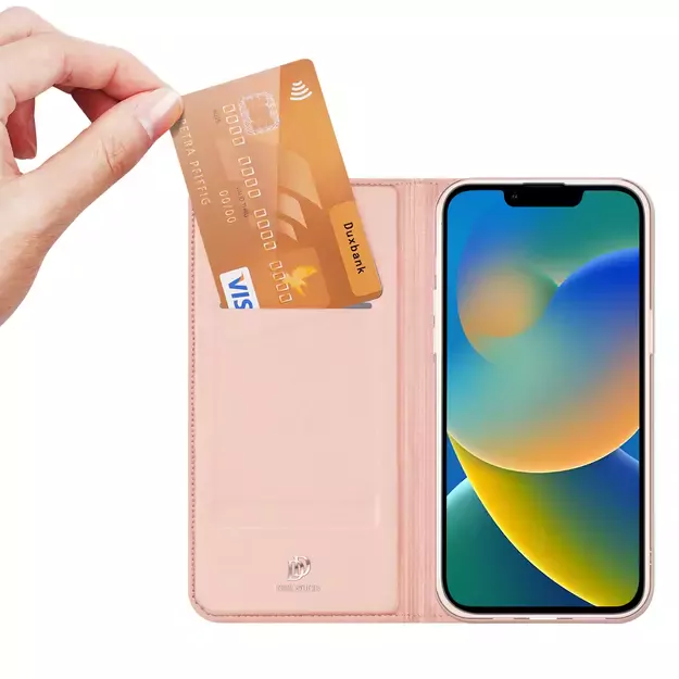 Dux Ducis Skin Pro Holster Flip Cover for iPhone 14 Plus pink 12