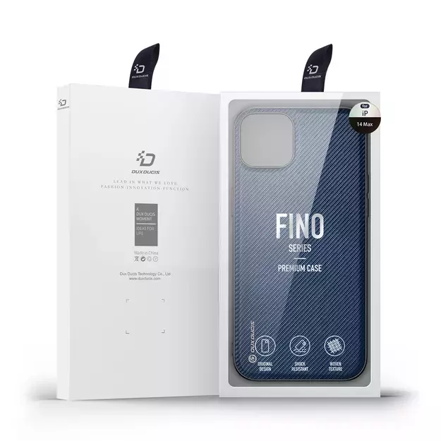 Dux Ducis Fino case cover iPhone 14 Plus blue nylon 18