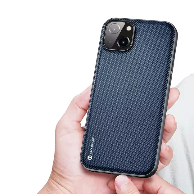 Dux Ducis Fino case cover iPhone 14 Plus blue nylon 17
