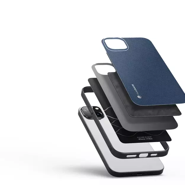 Dux Ducis Fino case cover iPhone 14 Plus blue nylon 15