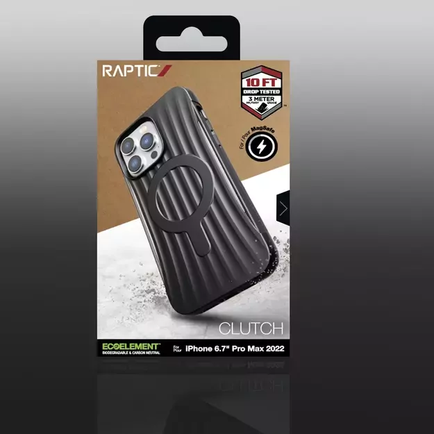 Raptic X-Doria Clutch Case iPhone 14 Pro Max with MagSafe back cover black 4