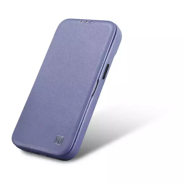 iCarer CE Premium Leather Folio Case iPhone 14 Pro Max Magnetic Flip Leather Folio Case MagSafe Light Purple (WMI14220716-LP) 14