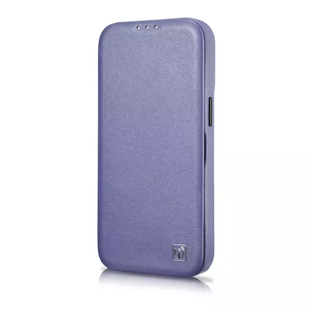 iCarer CE Premium Leather Folio Case iPhone 14 Pro Max Magnetic Flip Leather Folio Case MagSafe Light Purple (WMI14220716-LP) 12