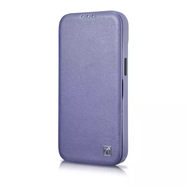 iCarer CE Premium Leather Folio Case iPhone 14 Pro Max Magnetic Flip Leather Folio Case MagSafe Light Purple (WMI14220716-LP) 13