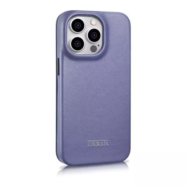 iCarer CE Premium Leather Folio Case iPhone 14 Pro Max Magnetic Flip Leather Folio Case MagSafe Light Purple (WMI14220716-LP) 10