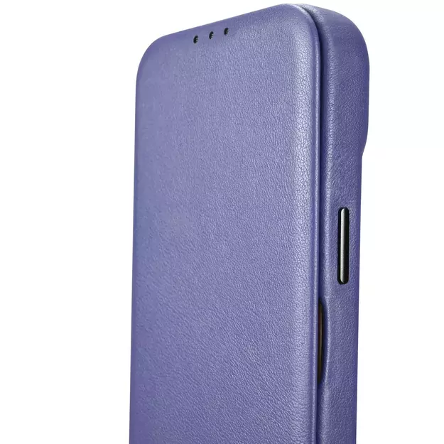 iCarer CE Premium Leather Folio Case iPhone 14 Pro Max Magnetic Flip Leather Folio Case MagSafe Light Purple (WMI14220716-LP) 21