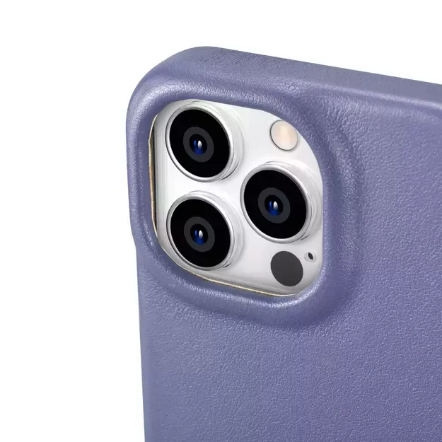 iCarer CE Premium Leather Folio Case iPhone 14 Pro Max Magnetic Flip Leather Folio Case MagSafe Light Purple (WMI14220716-LP) 20
