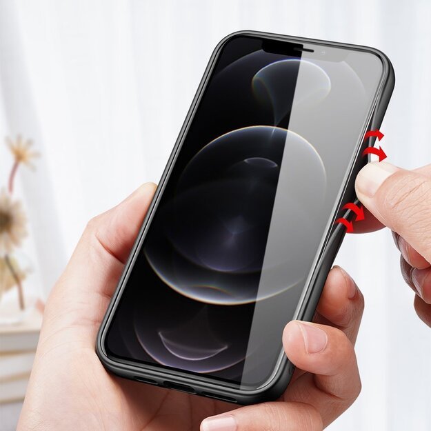Dux Ducis Fino case covered with nylon material for iPhone 13 Pro Max gray 23