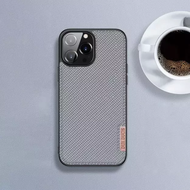Dux Ducis Fino case covered with nylon material for iPhone 13 Pro Max gray 15