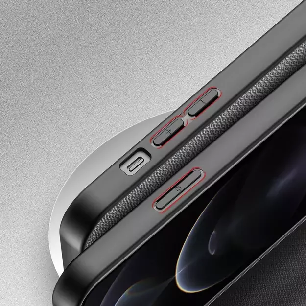 Dux Ducis Fino case covered with nylon material for iPhone 13 Pro Max gray 6
