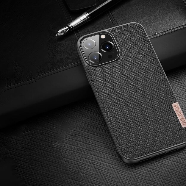 Dux Ducis Fino case covered with nylon material for iPhone 13 Pro Max gray 32