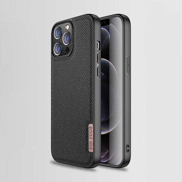 Dux Ducis Fino case covered with nylon material for iPhone 13 Pro Max gray 30