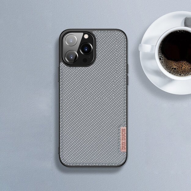 Dux Ducis Fino case covered with nylon material for iPhone 13 Pro Max gray 31