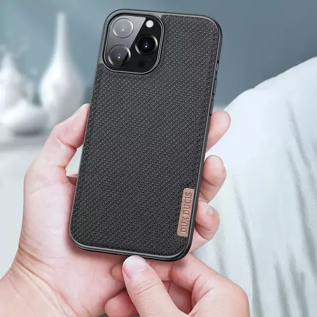 Dux Ducis Fino case covered with nylon material for iPhone 13 Pro Max gray 12
