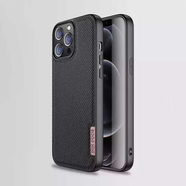 Dux Ducis Fino case covered with nylon material for iPhone 13 Pro Max gray 14