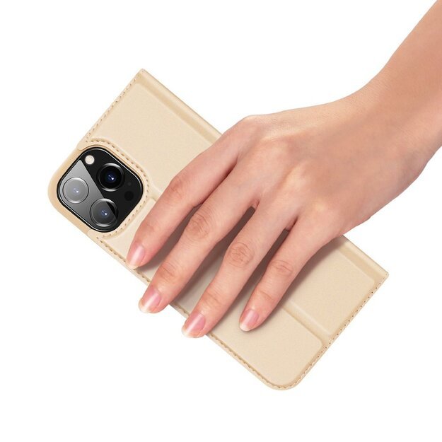 Dux Ducis Skin Pro Bookcase type case for iPhone 13 Pro Max golden 30