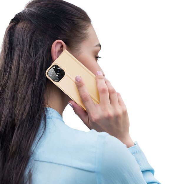 Dux Ducis Skin Pro Bookcase type case for iPhone 13 Pro Max golden 32