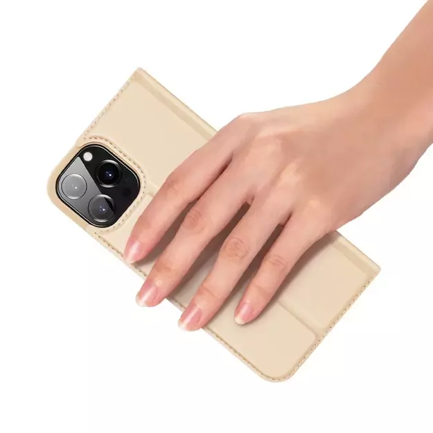 Dux Ducis Skin Pro Bookcase type case for iPhone 13 Pro Max golden 6