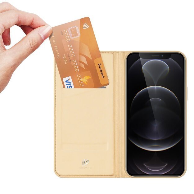Dux Ducis Skin Pro Bookcase type case for iPhone 13 Pro Max golden 25