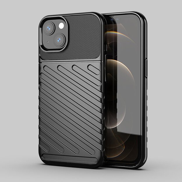 Thunder Case Flexible Tough Rugged Cover TPU Case for iPhone 13 mini black 23