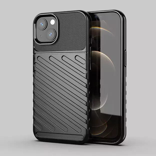 Thunder Case Flexible Tough Rugged Cover TPU Case for iPhone 13 mini black 10
