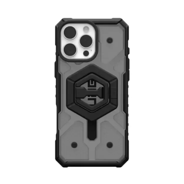 UAG Pathfinder Clear Magsafe Bundle Case with Magnetic Ring Stand for iPhone 16 Pro Max - Black